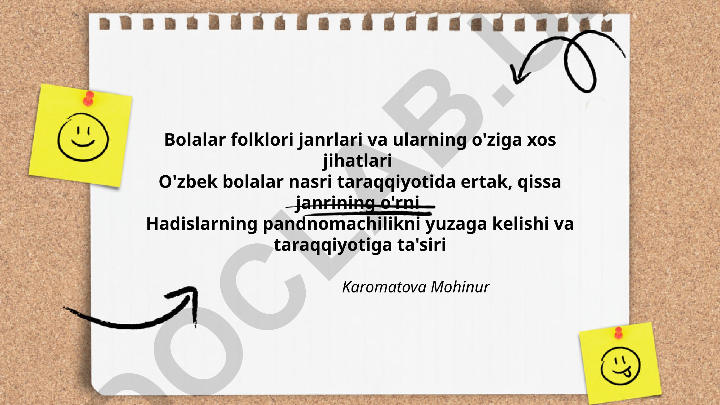 Bolalar folklori janrlari va ularning o'ziga xos jihatlari