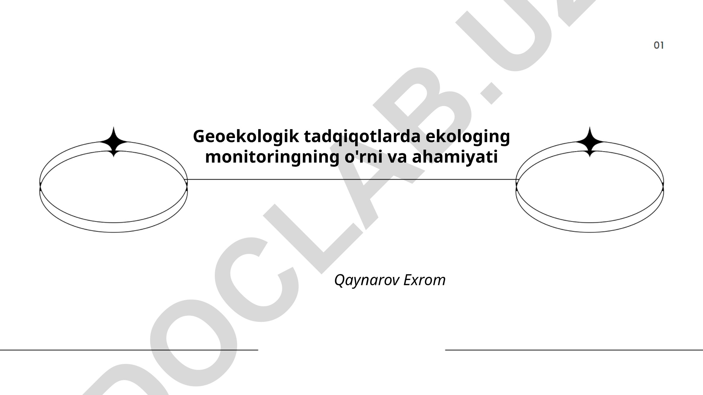 Geoekologik tadqiqotlarda ekologik monitoringning o'rni va ahamiyati