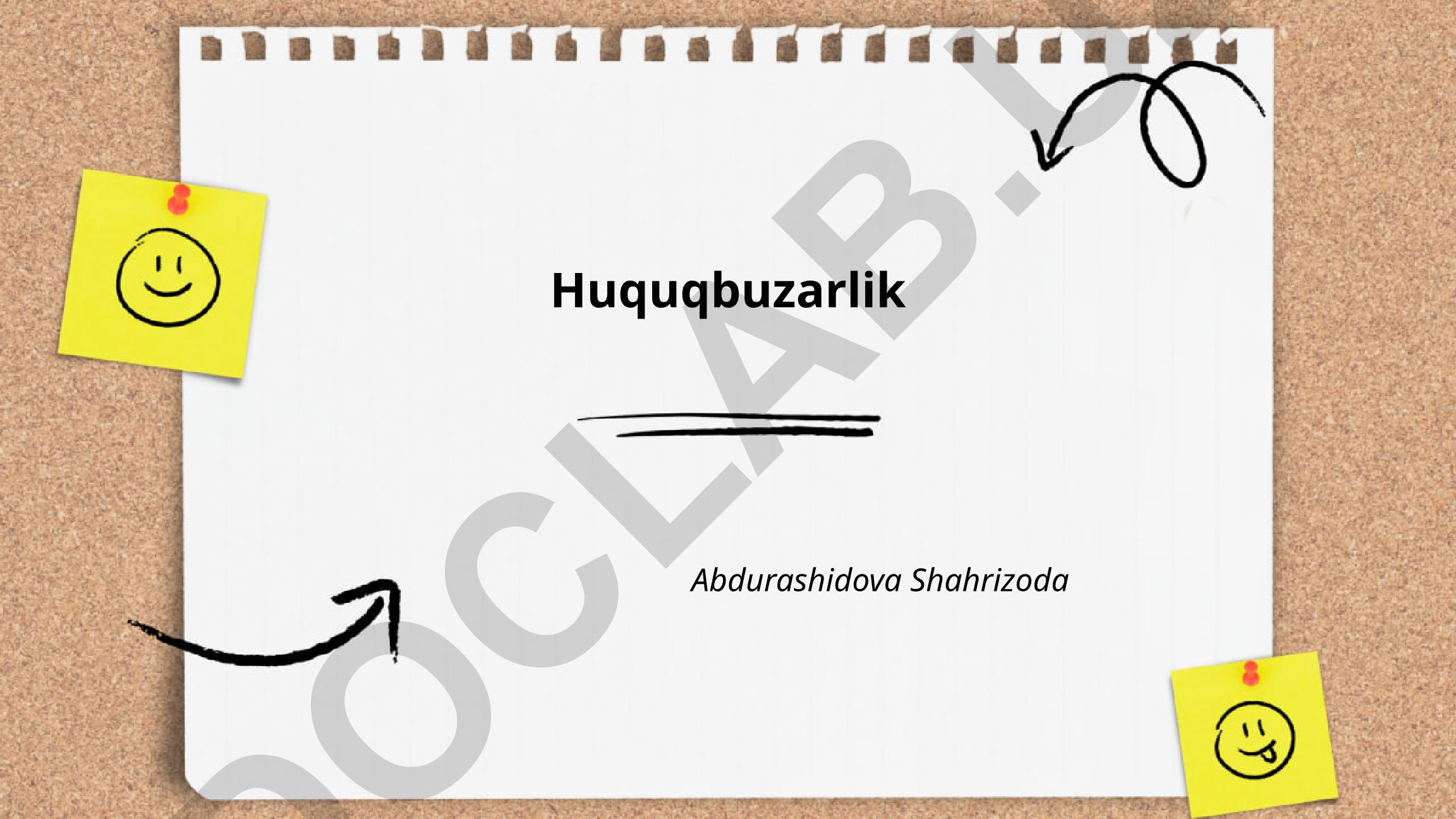 Huquqbuzarlik tushunchasi, turlari va ularning farqlari