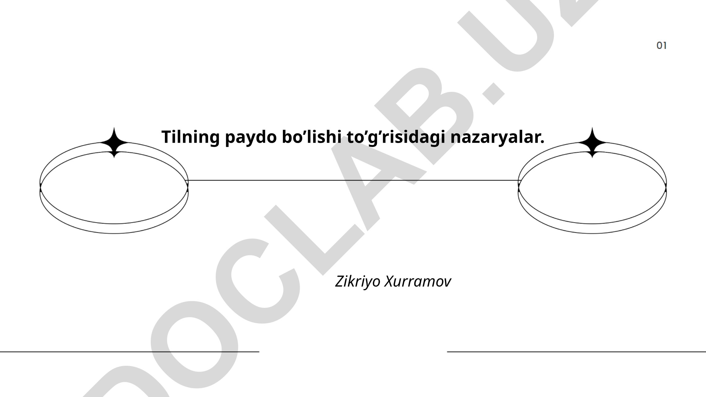 Tilning paydo bo'lishi to'g'risidagi nazaryalar