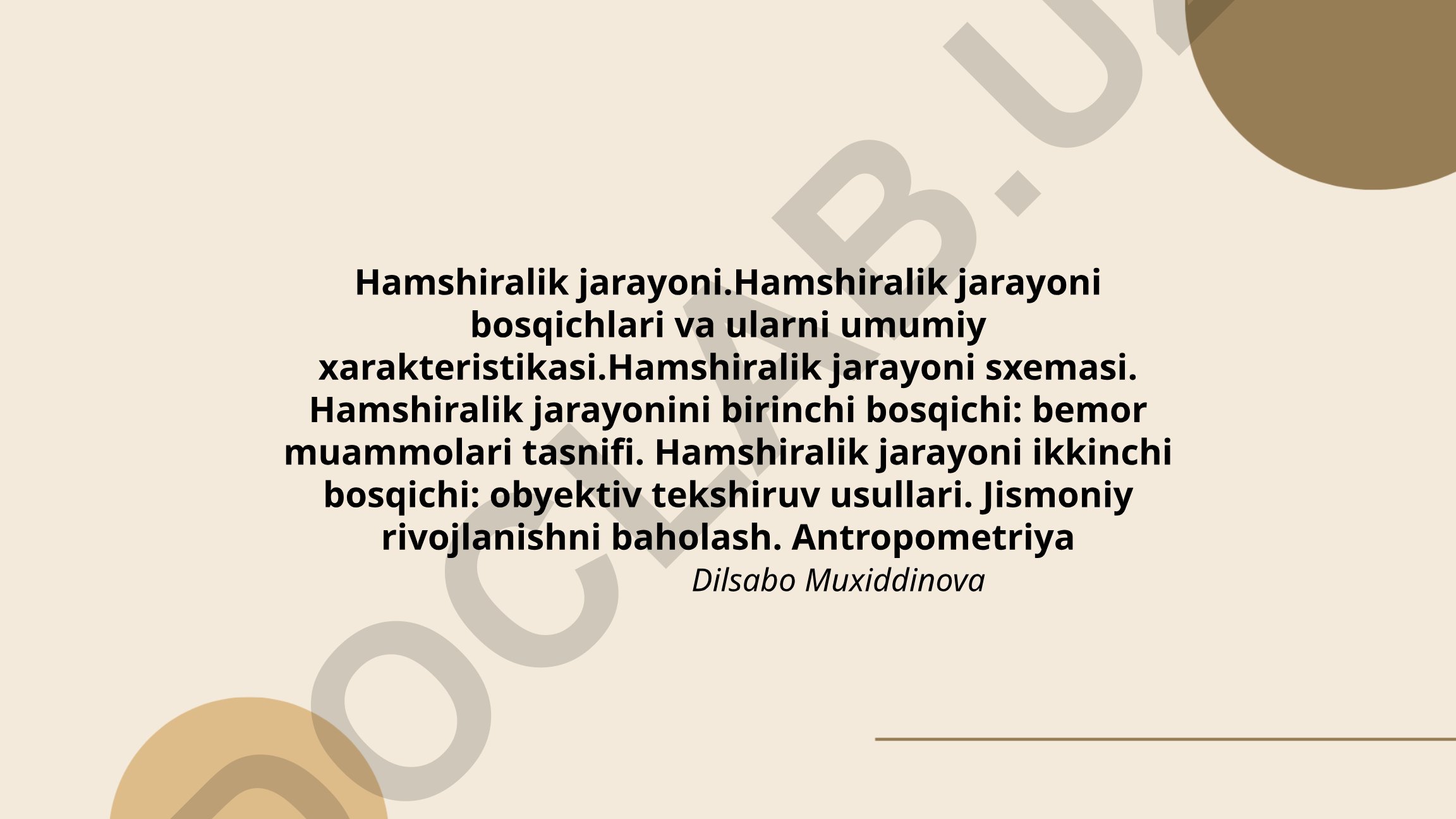 Hamshiralik jarayoni: bosqichlari, xarakteristikasi va sxemasi