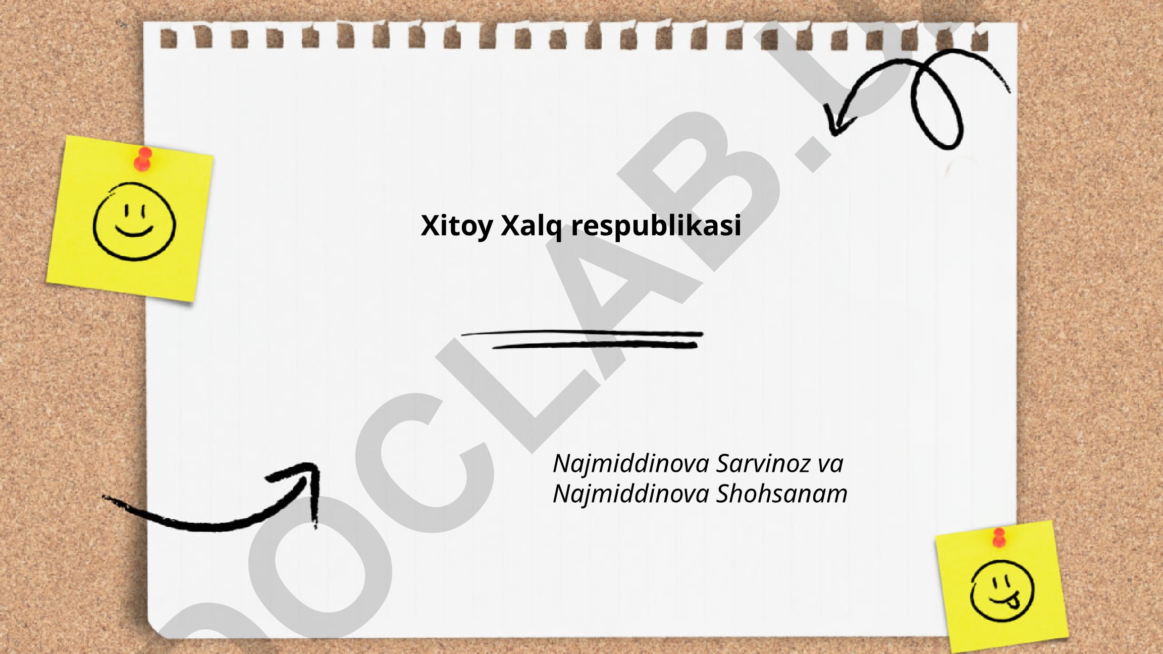 Xitoy Xalq Respublikasi tarixi, siyosiy tuzumi va iqtisodiy rivojlanishi