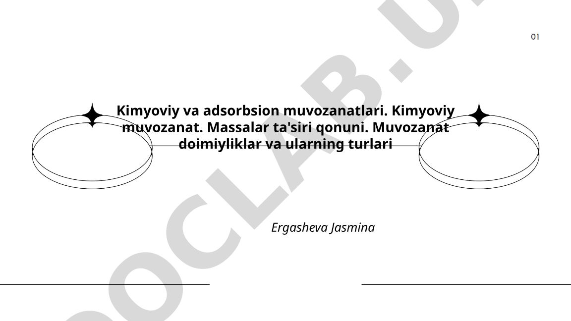 Kimyoviy va adsorbsion muvozanatlari