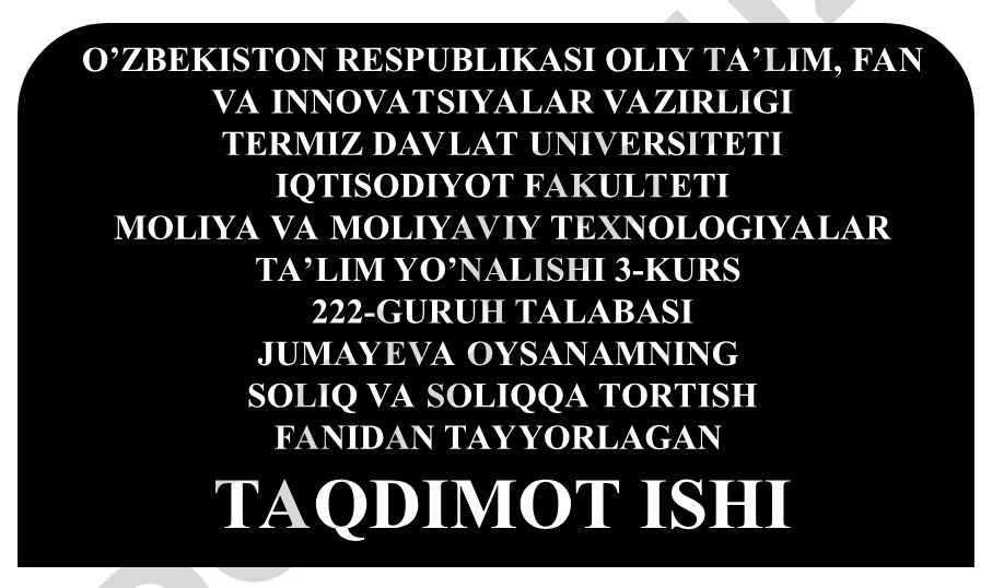Jismoniy shaxslarning mol-mulkiqa solinadigan soliq