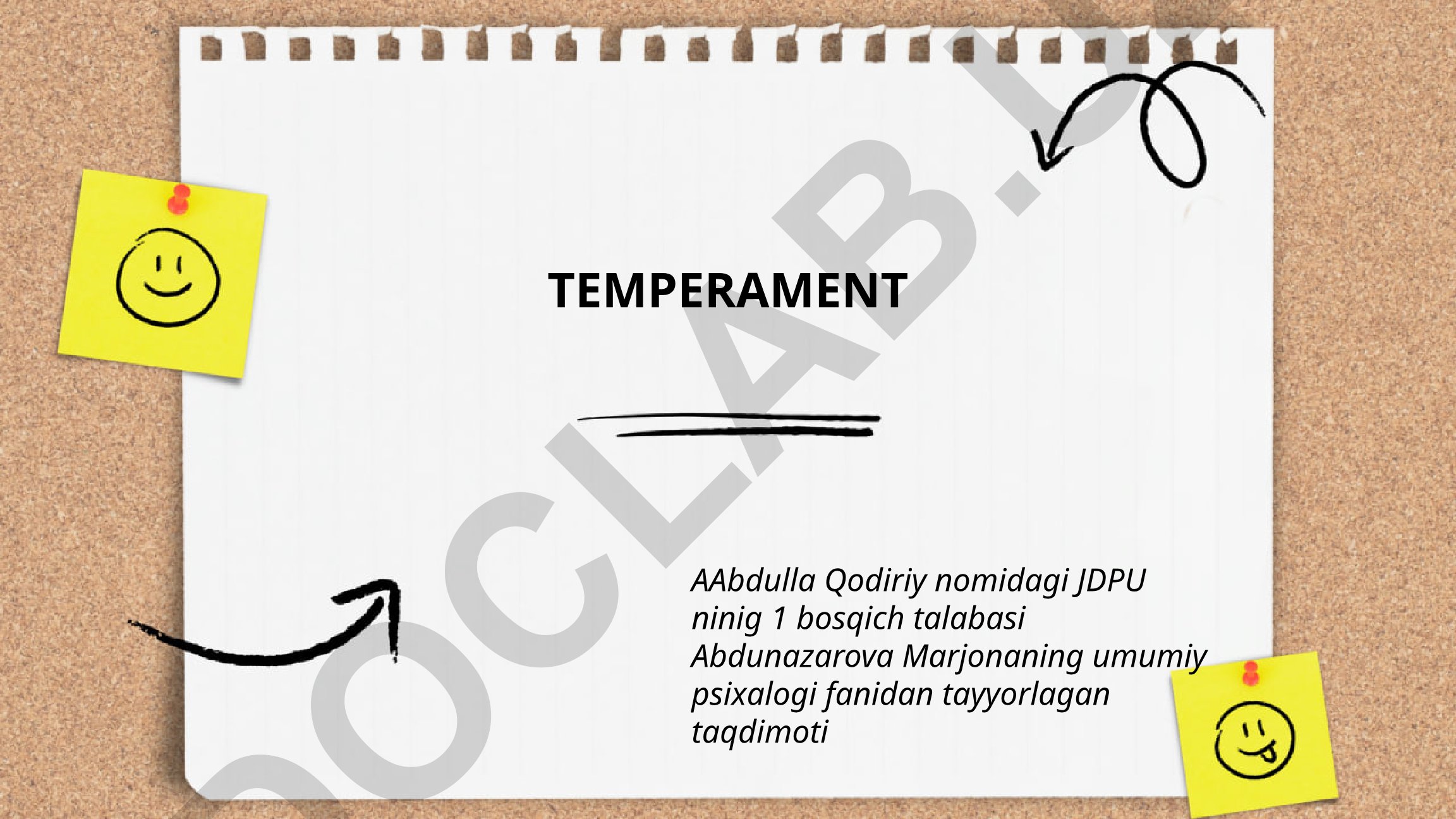Temperament turlari va ularning shaxsga ta'siri