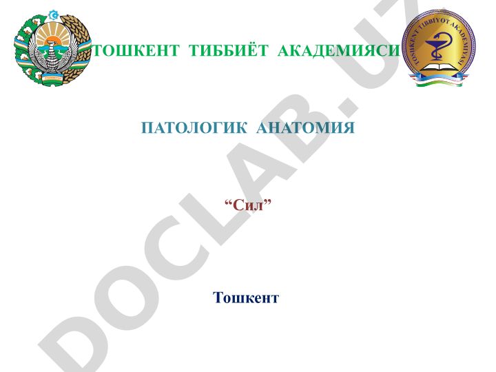 Сил (туберкулез) патогенези ва клиник-морфологик формалари