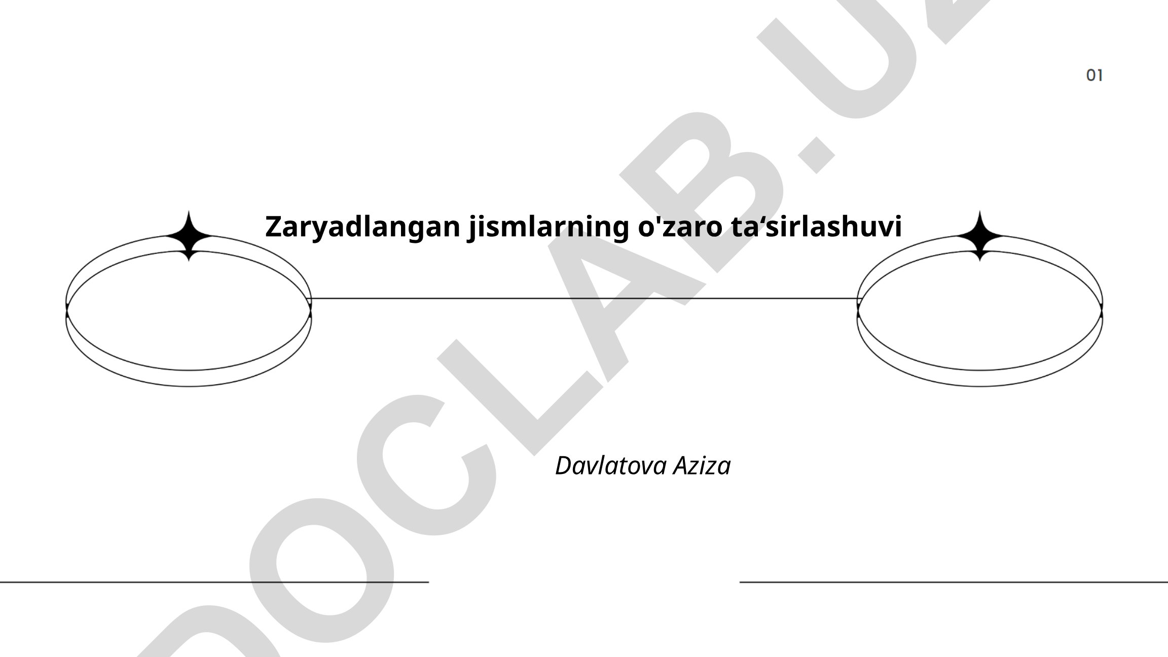 Zaryadlangan jismlarning o'zaro ta'sirlashuvi