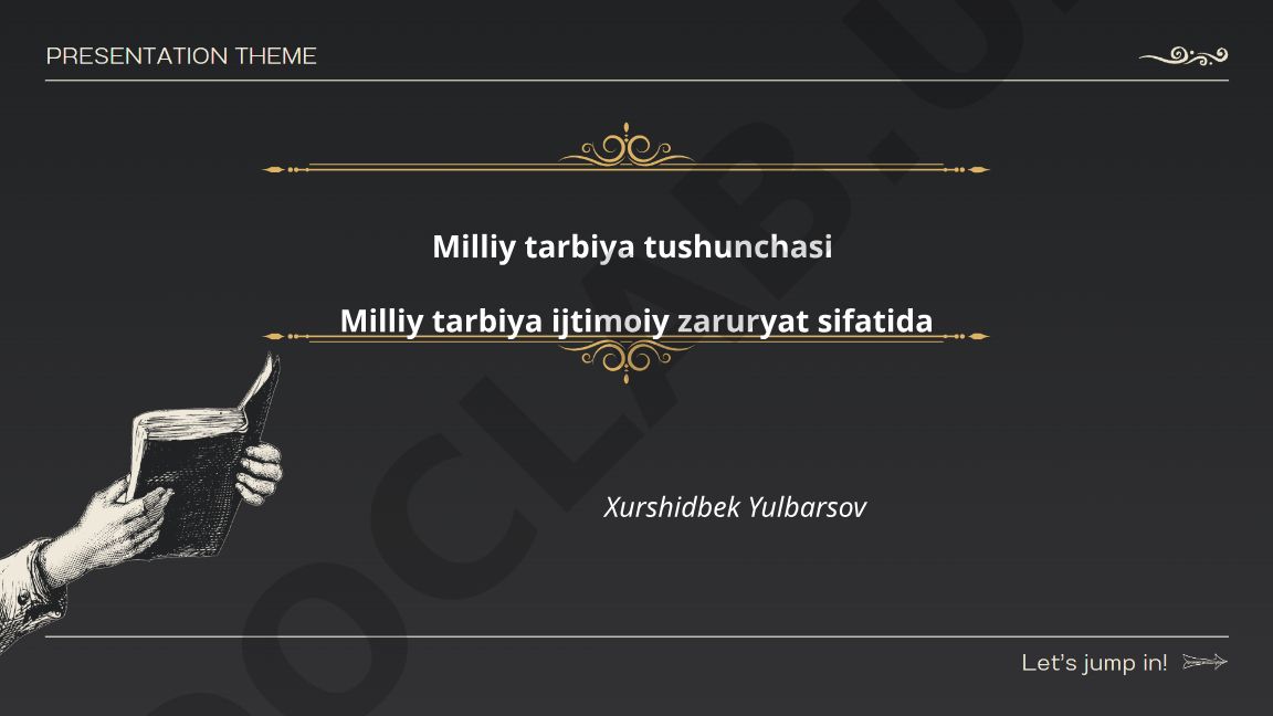 Milliy tarbiya tushunchasi va uning ijtimoiy zaruriyati