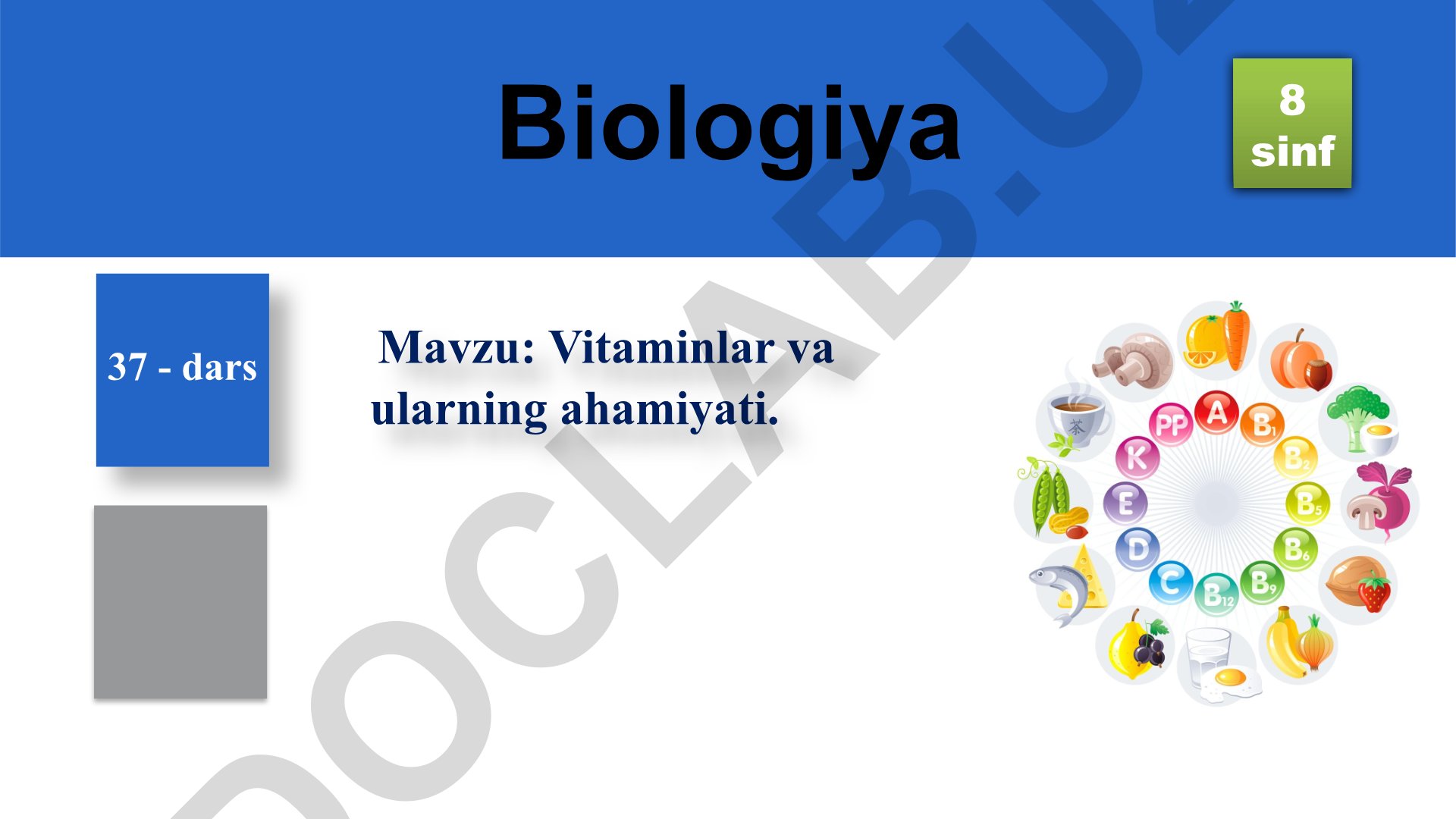 Vitaminlar va ularning ahamiyati
