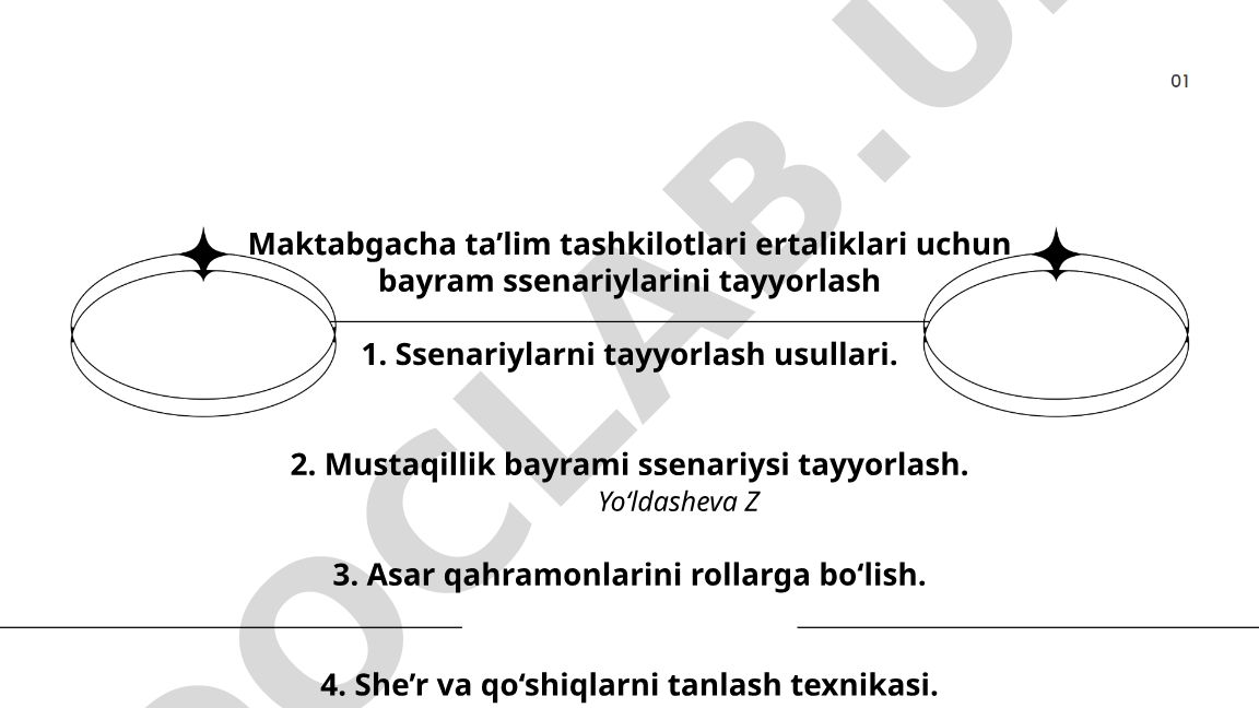 Maktabgacha ta’lim tashkilotlari ertaliklari uchun bayram ssenariylarini tayyorlash