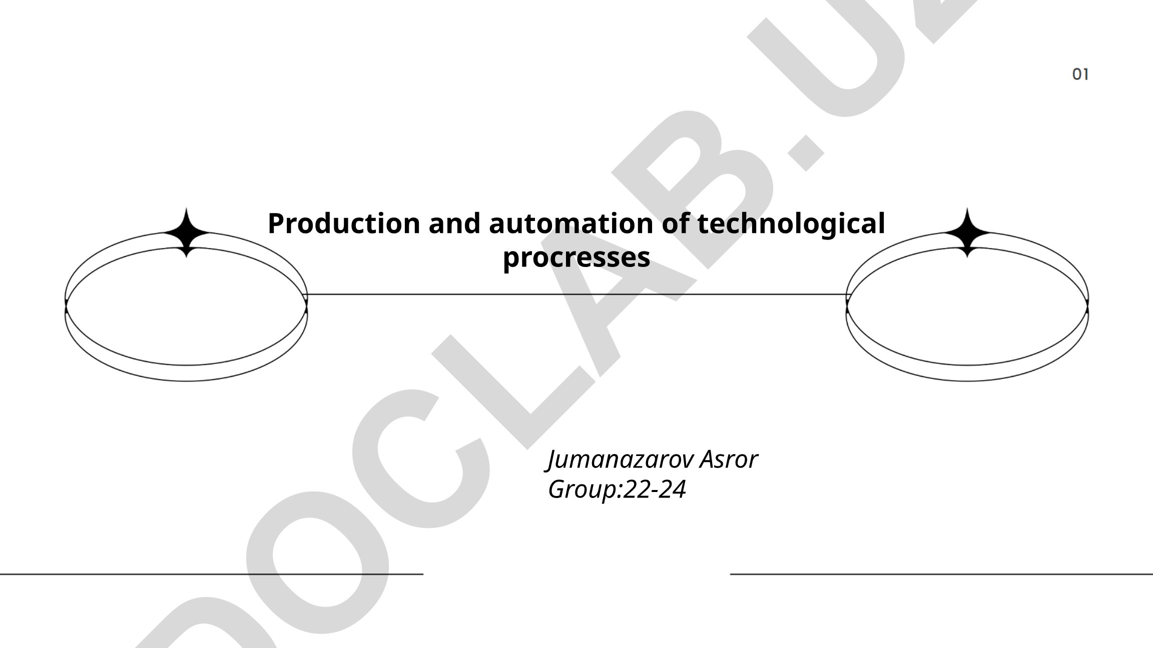 Production and automation of technological processes
