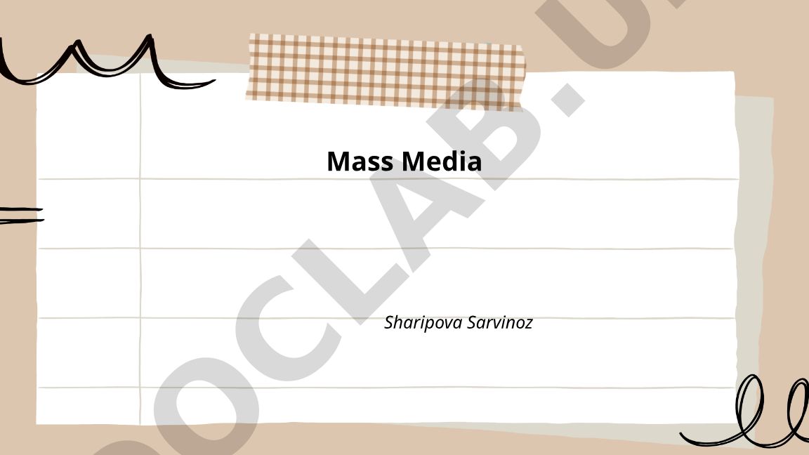 Mass media tarixi, mulki va demokratiyaga ta'siri