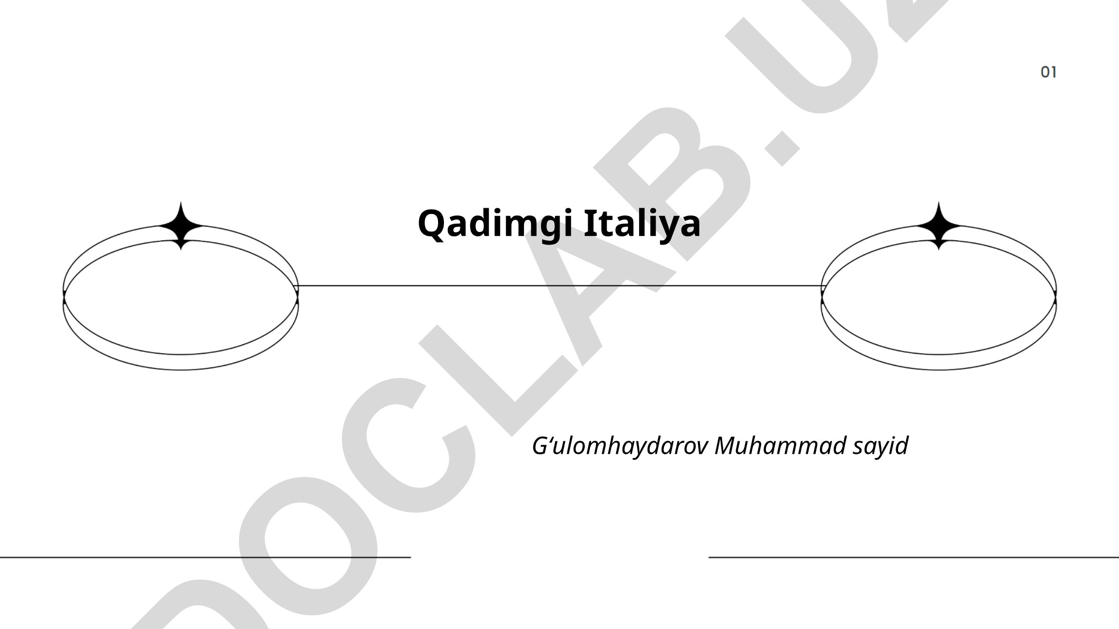 Qadimgi Italiya tarixi: Etrusklar sivilizatsiyasi va Rim davlati