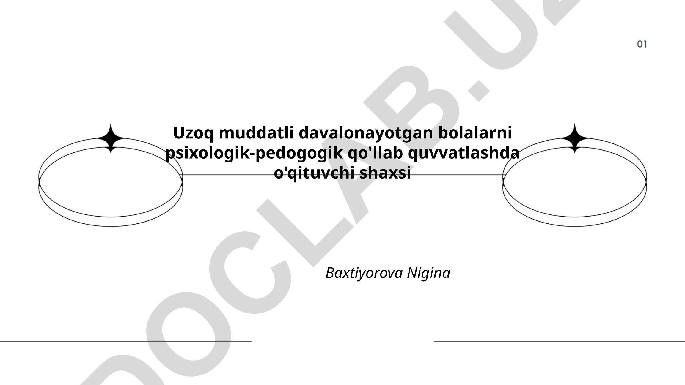 Uzoq muddatli davolanayotgan bolalarni psixologik-pedagogik qo'llab-quvvatlashda o'qituvchi shaxsi