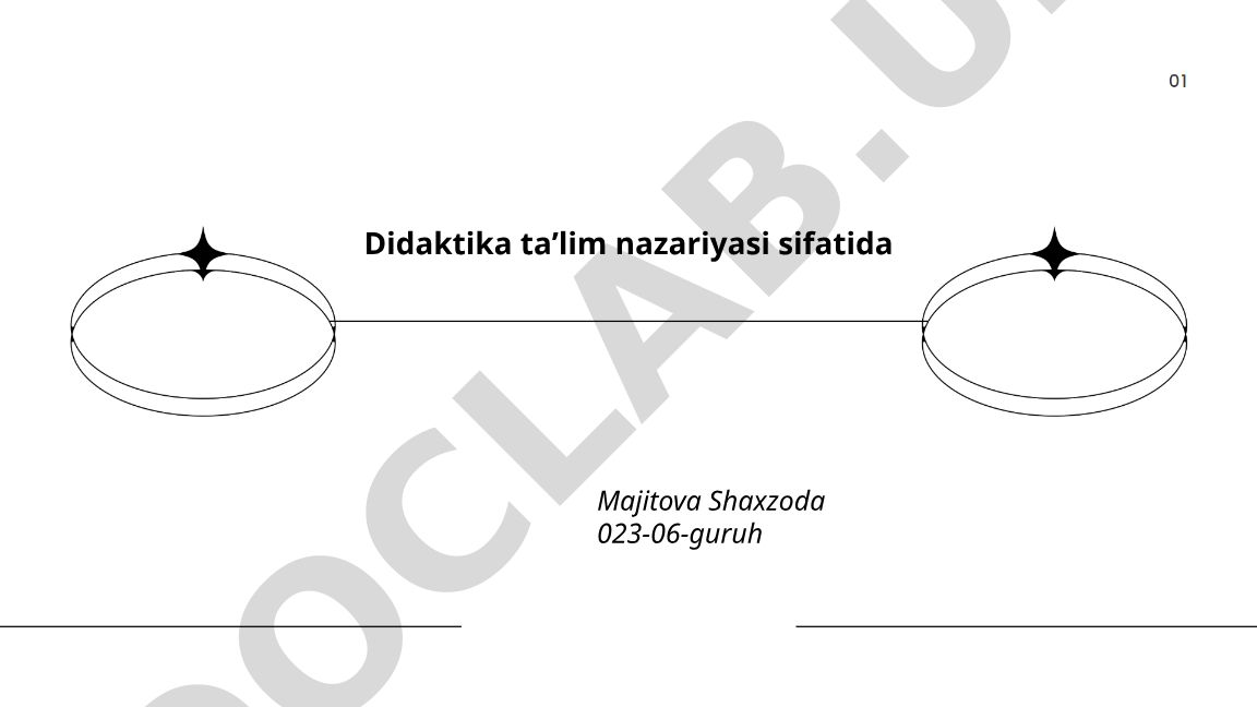 Didaktika ta'lim nazariyasi sifatida