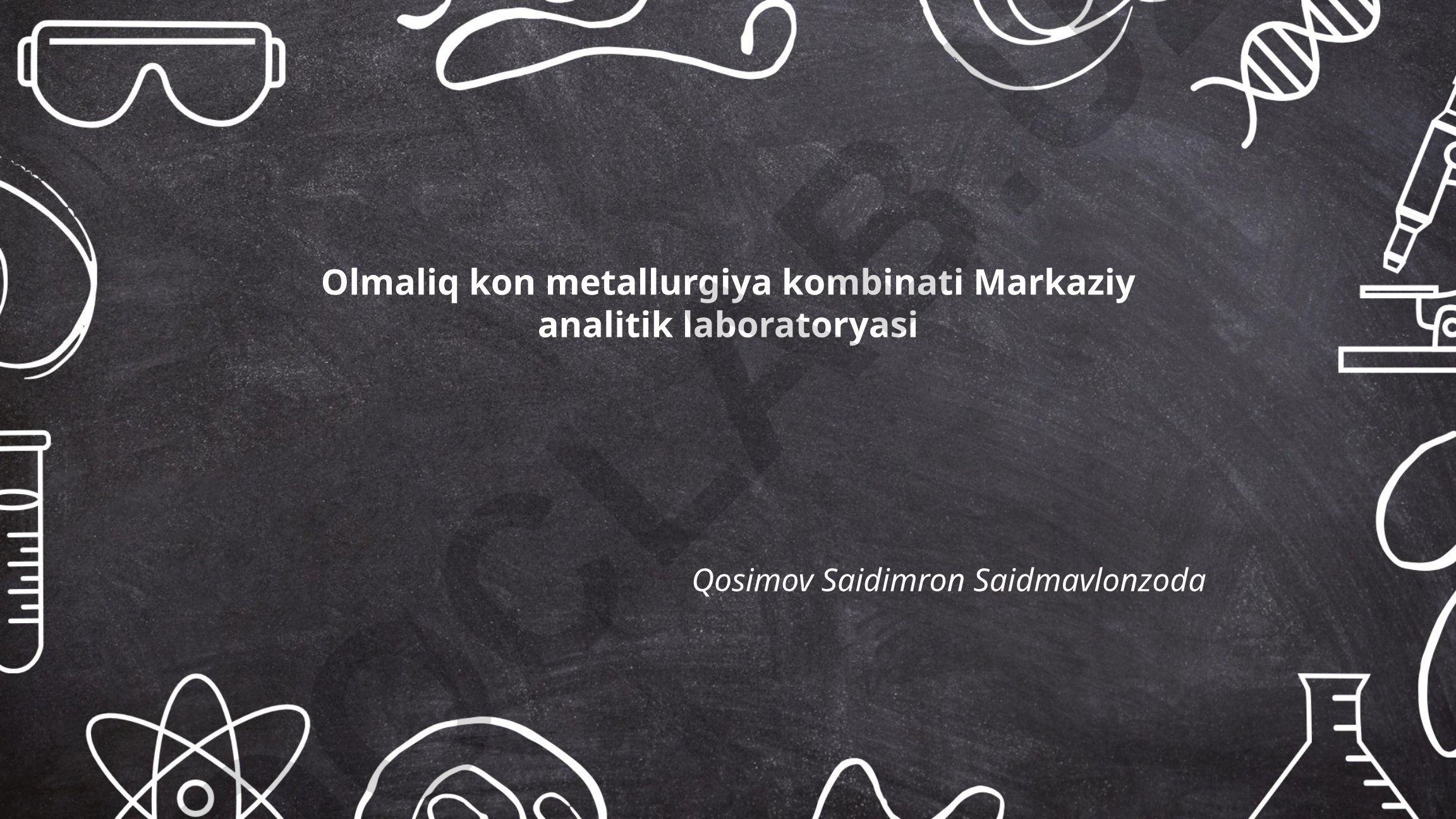 Olmaliq kon metallurgiya kombinati Markaziy analitik laboratoriyasi