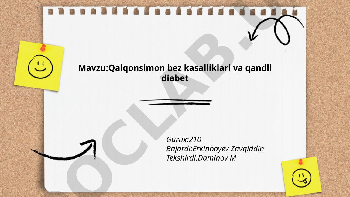 Qalqonsimon bez kasalliklari va qandli diabet