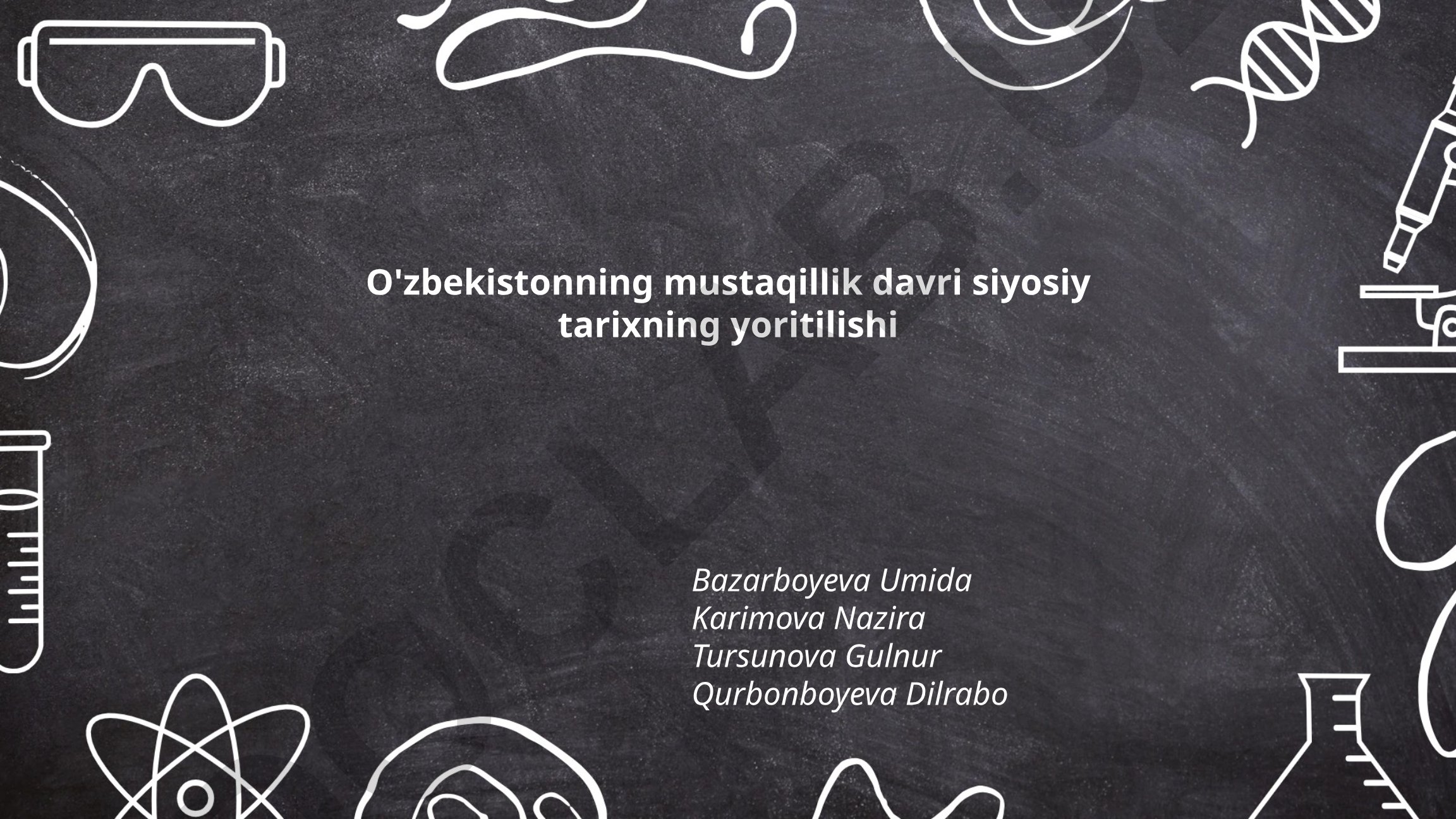 O'zbekistonning mustaqillik davri siyosiy tarixi