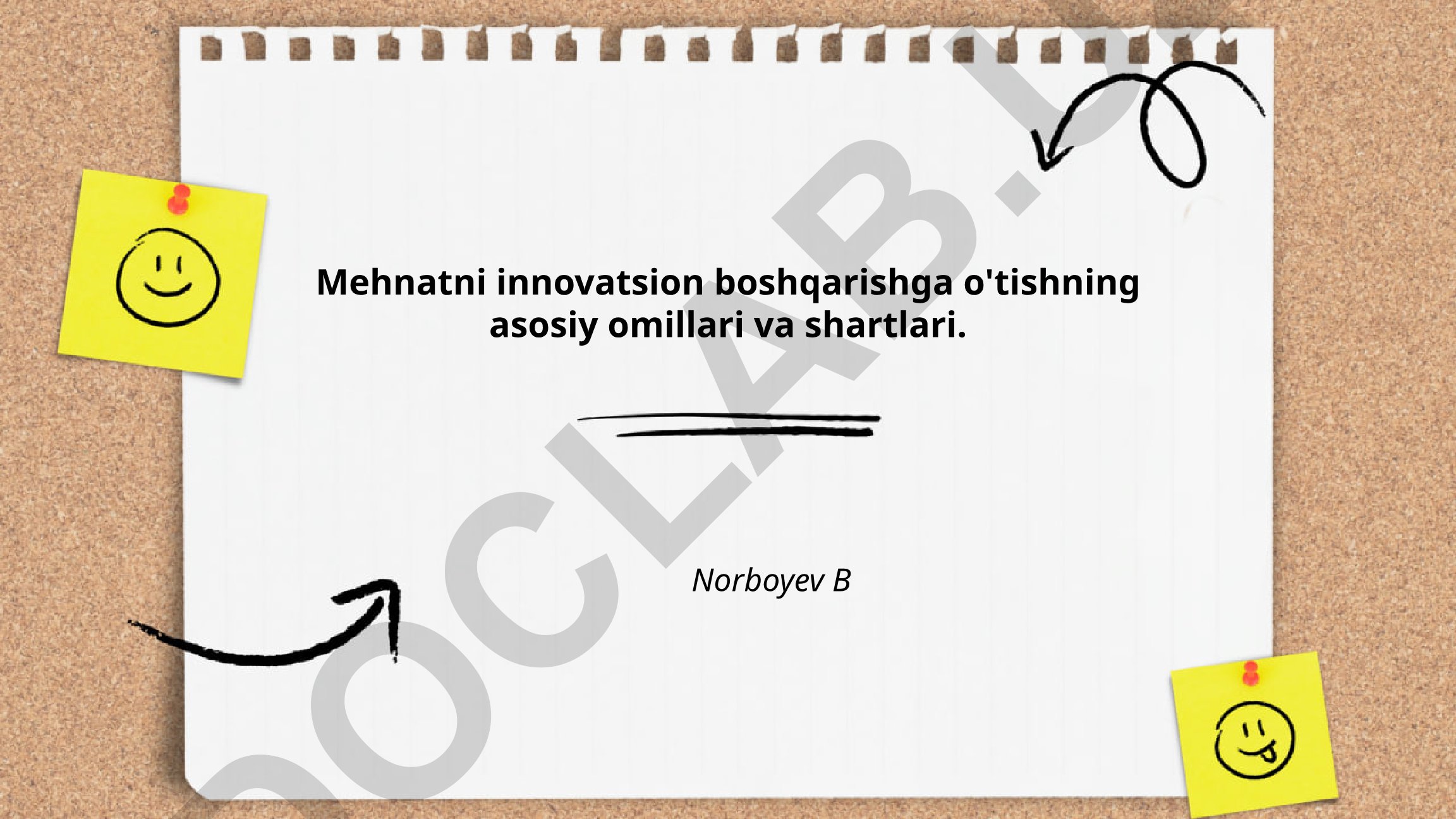 Mehnatni innovatsion boshqarishga o'tishning asosiy omillari va shartlari