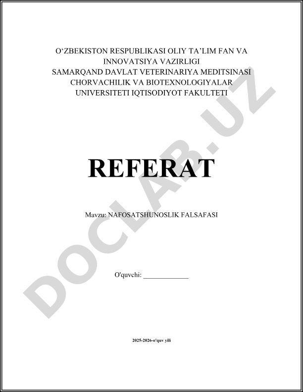 Nafosatshunoslik falsafasi