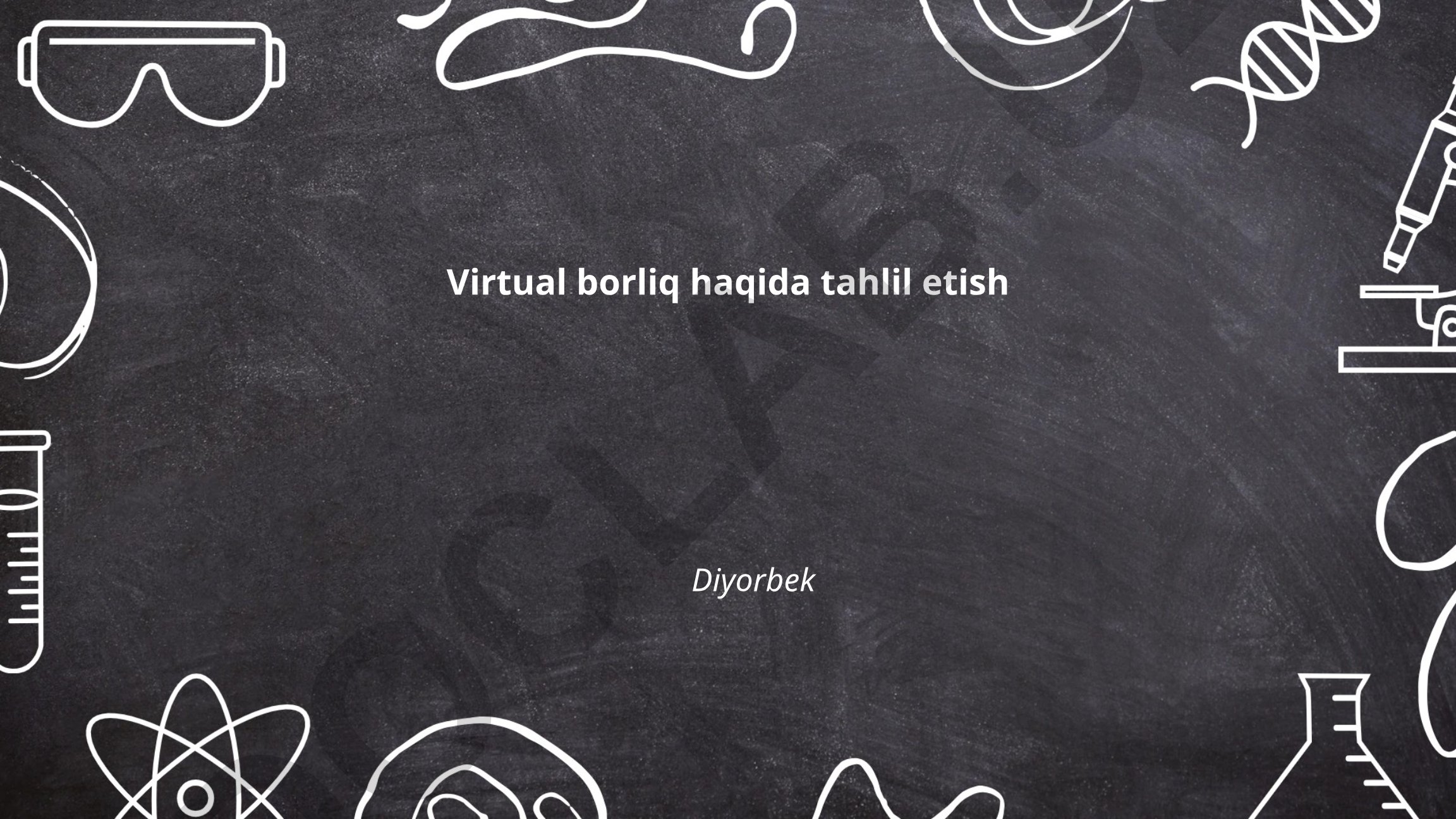 Virtual borliqning kontseptual taʼrifi va texnologiyalari