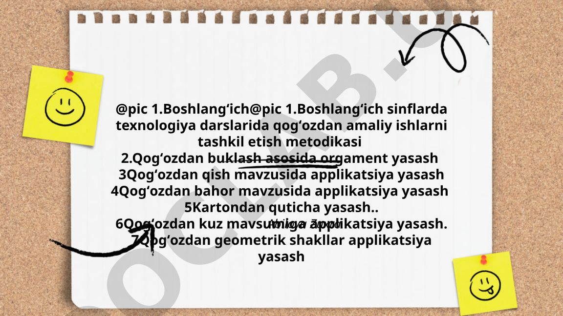 Boshlangʻich sinflarda texnologiya darslarida qogʻozdan amaliy ishlarni tashkil etish metodikasi