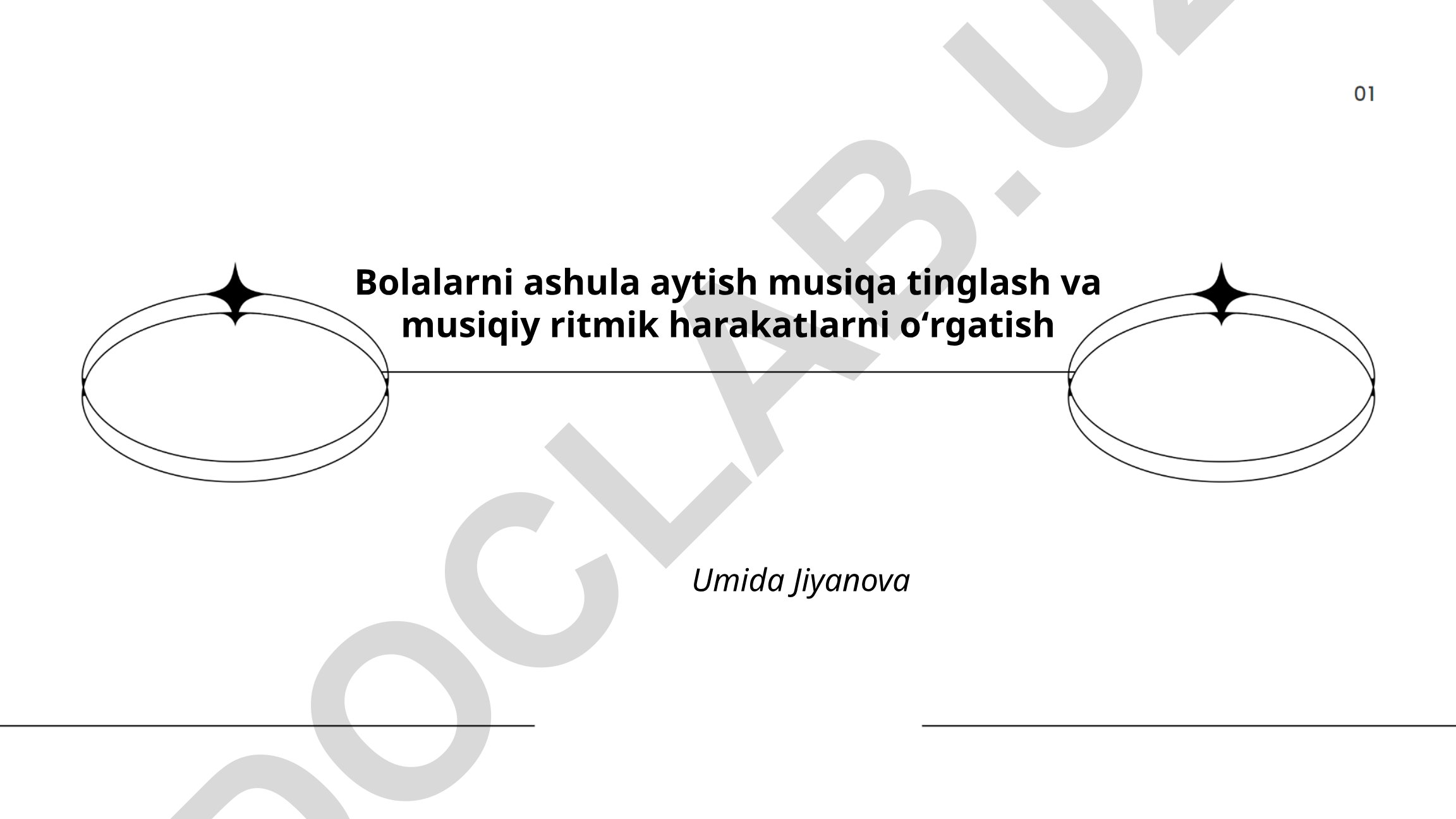 Bolalarni ashula aytish, musiqa tinglash va musiqiy ritmik harakatlarni oʻrgatish