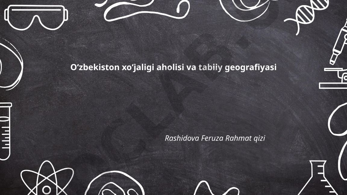 Oʻzbekistonning iqlimi, relyefi va suv resurslari