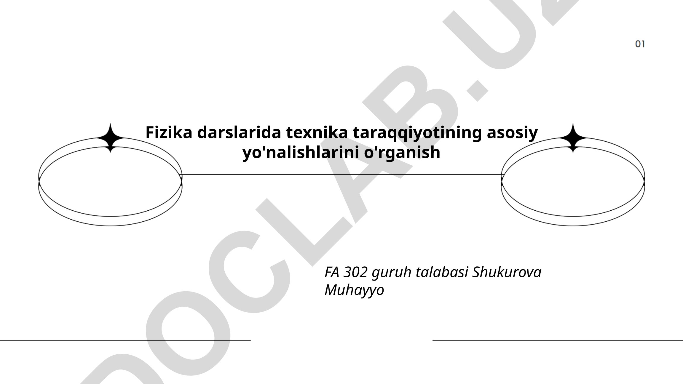 Fizika darslarida texnika taraqqiyotining asosiy yo'nalishlarini o'rganish