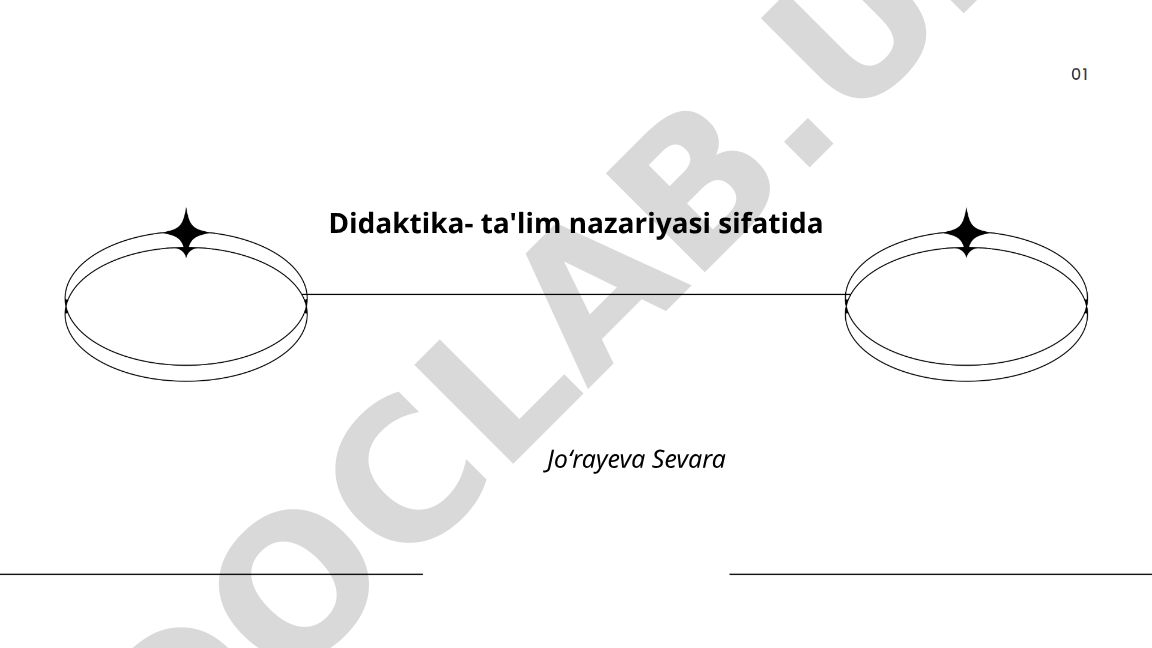 Didaktika - ta'lim nazariyasi sifatida