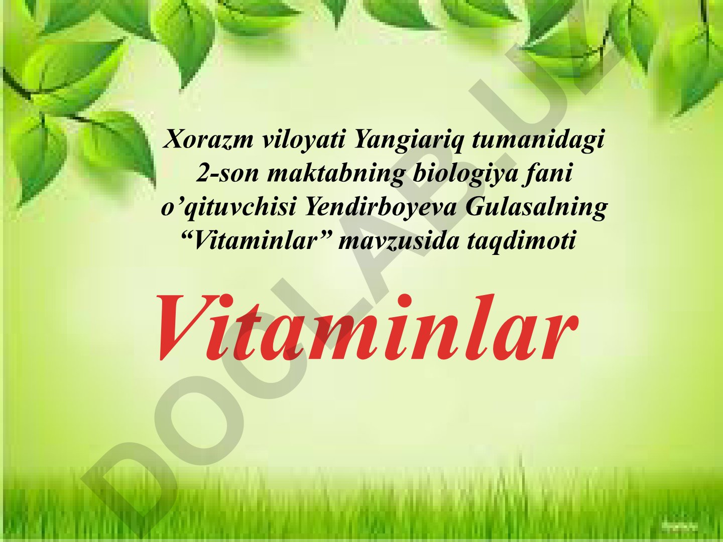 Vitaminlar