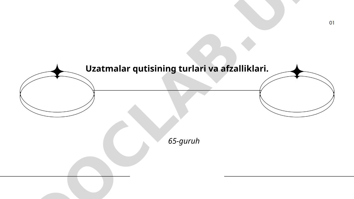 Uzatmalar qutisining turlari va afzalliklari