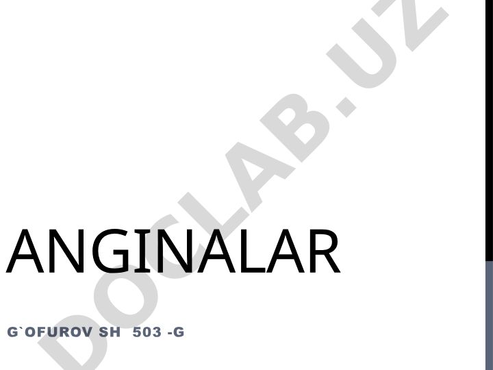 Angina kasalligi: turlari, belgilari va davolash