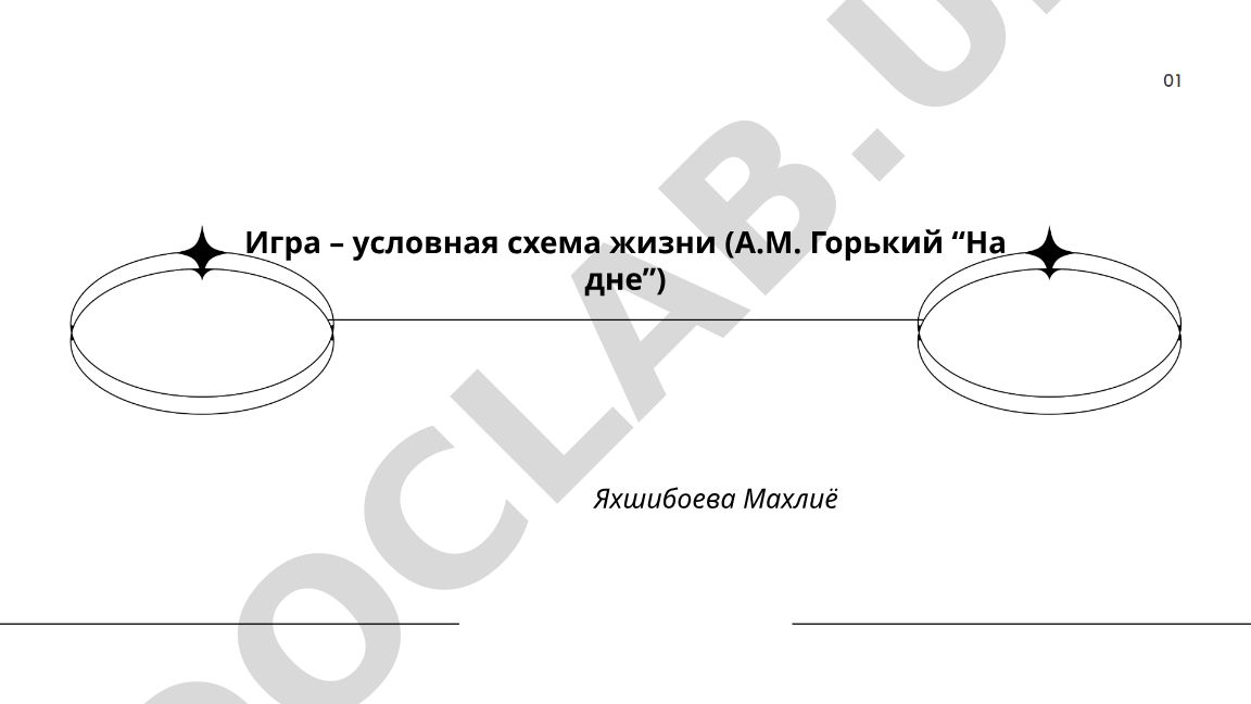Игра как метафора жизни в драме Горького «На дне»