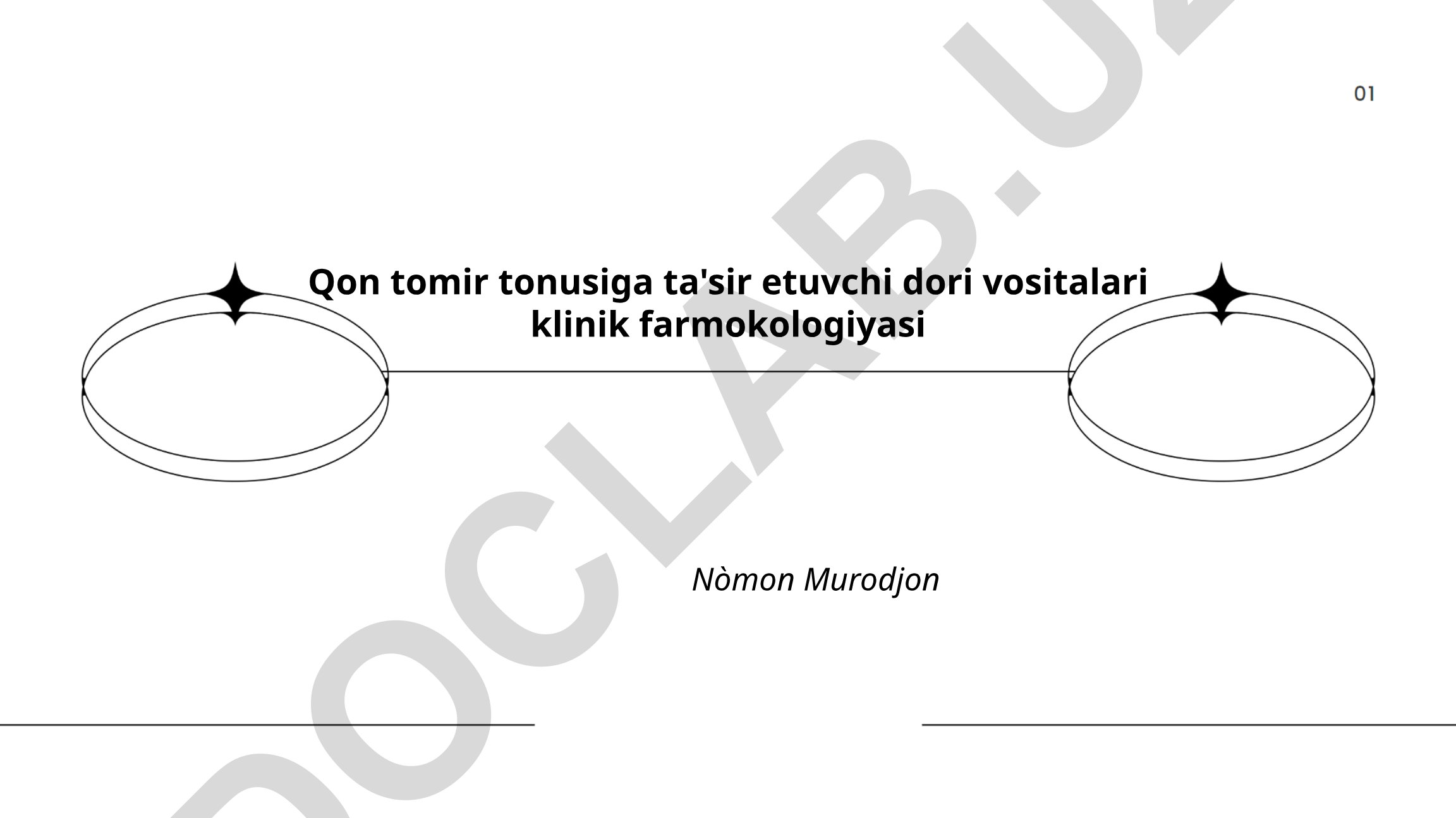 Qon tomir tonusiga ta'sir etuvchi dori vositalari klinik farmokologiyasi