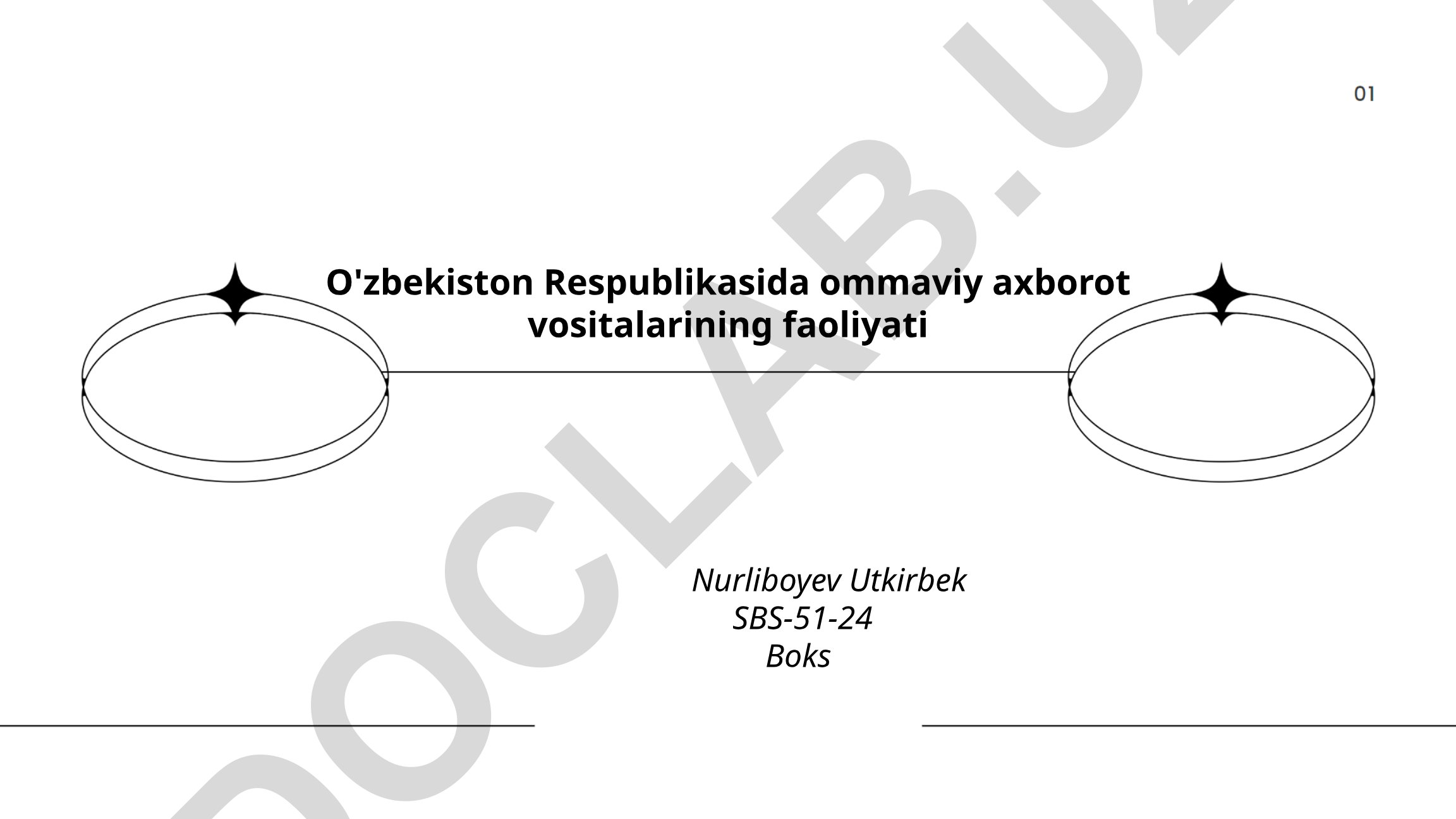 O'zbekistonda ommaviy axborot vositalarining huquqiy asoslari va faoliyati