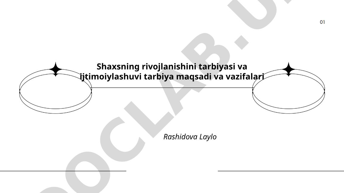Shaxsning rivojlanishini tarbiyasi va ijtimoiylashuvi