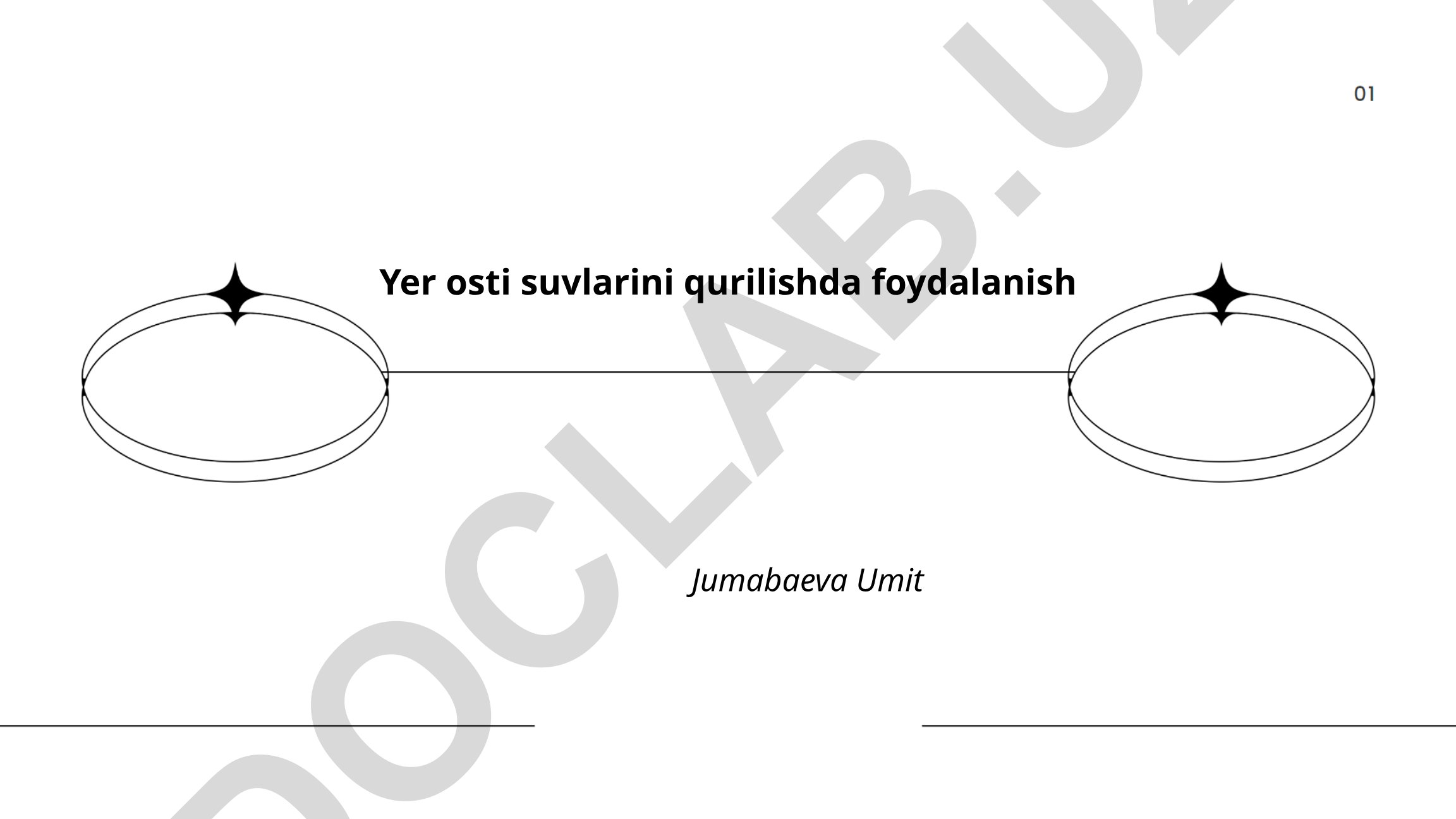 Yer osti suvlarini qurilishda foydalanish