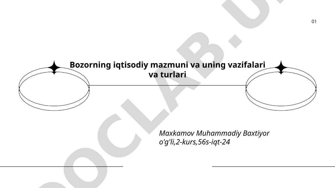 Bozorning iqtisodiy mazmuni, vazifalari va turlari
