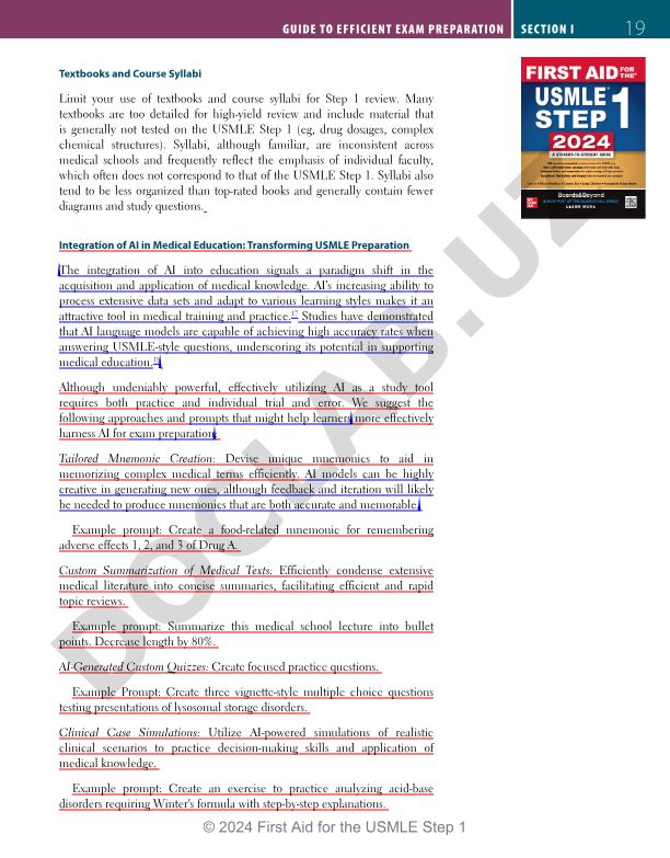 USMLE Step 1 tayyorgarligi uchun samarali qo'llanma