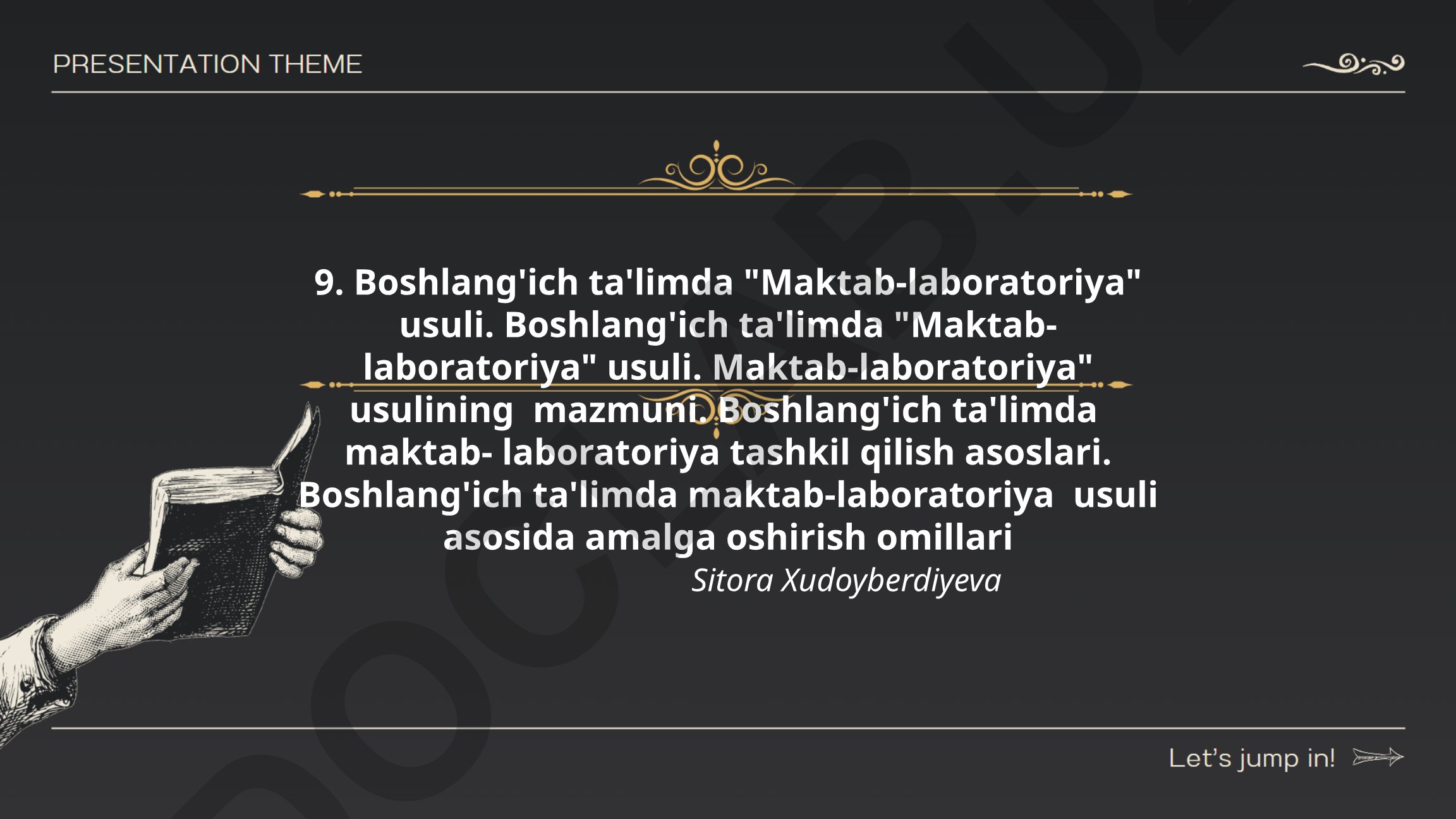 Boshlang'ich ta'limda Maktab-laboratoriya usuli