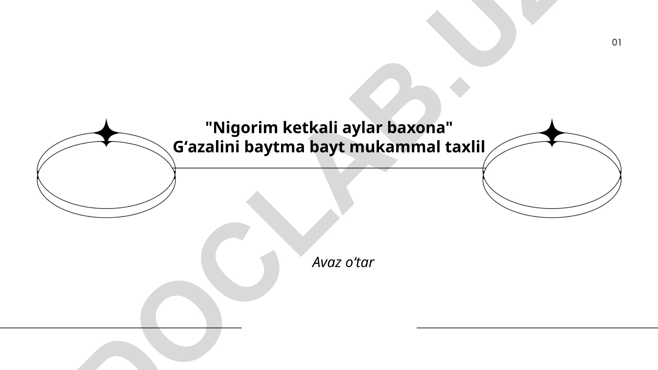 Nigorim ketkali aylar baxona gʻazalining baytma bayt tahlili