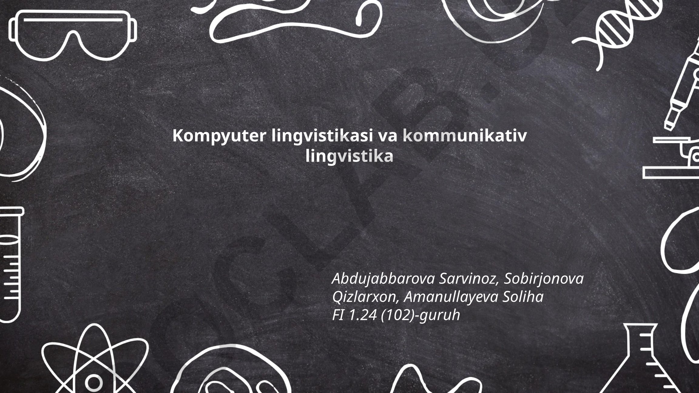 Kompyuter lingvistikasi va kommunikativ lingvistika