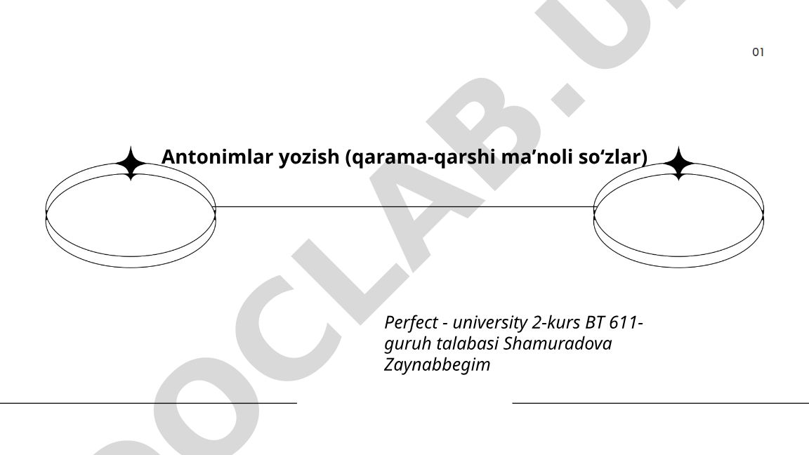 Antonimlarning ta'rifi, turlari va misollar