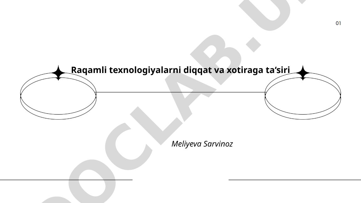 Raqamli texnologiyalarni diqqat va xotiraga ta'siri