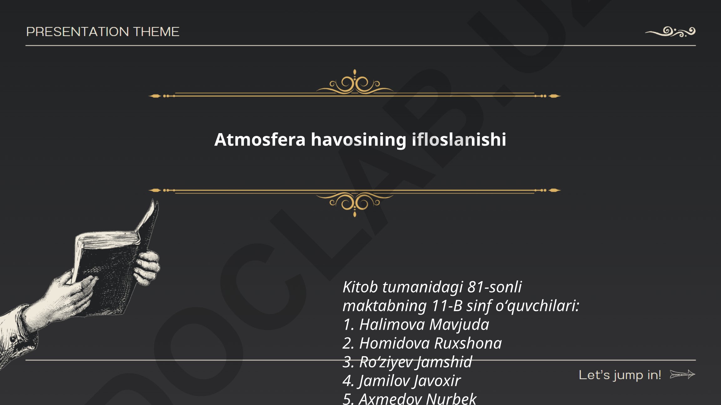 Atmosfera havosining ifloslanishi