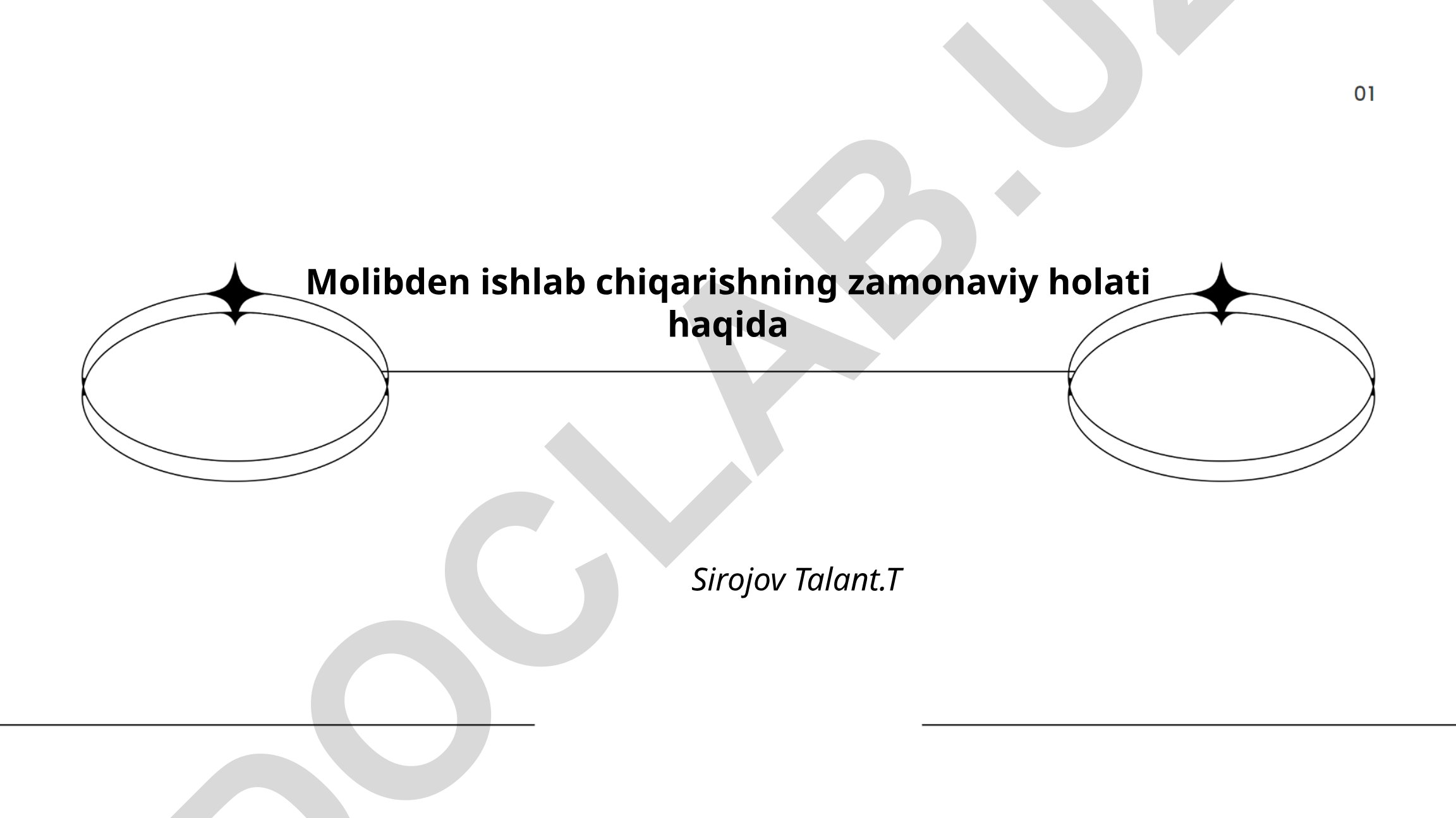 Molibden ishlab chiqarishning zamonaviy holati