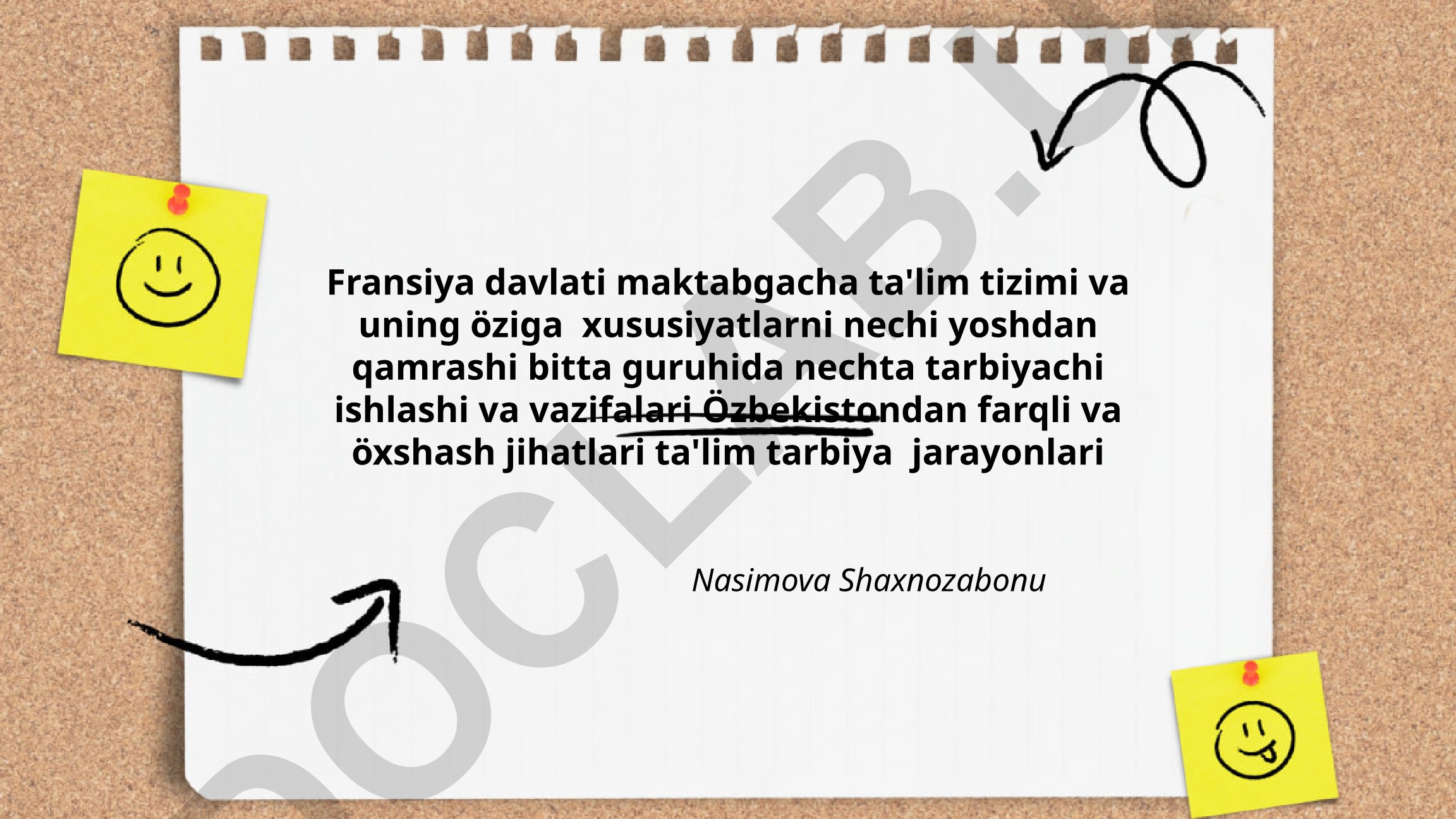 Fransiya va O'zbekiston maktabgacha ta'lim tizimlarining taqqosiy tahlili