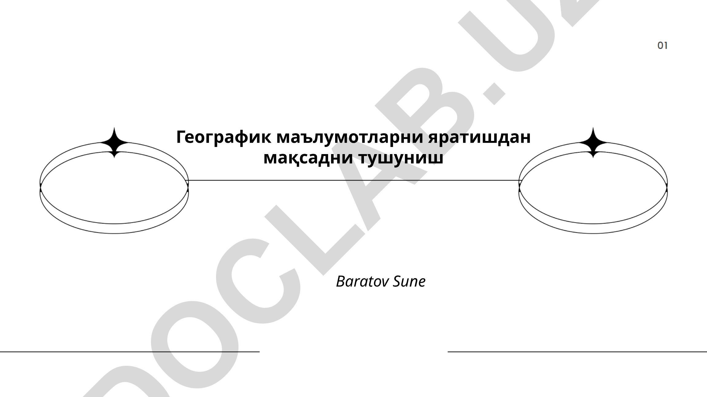 Географик маълумотларни яратиш асослари ва манбалари