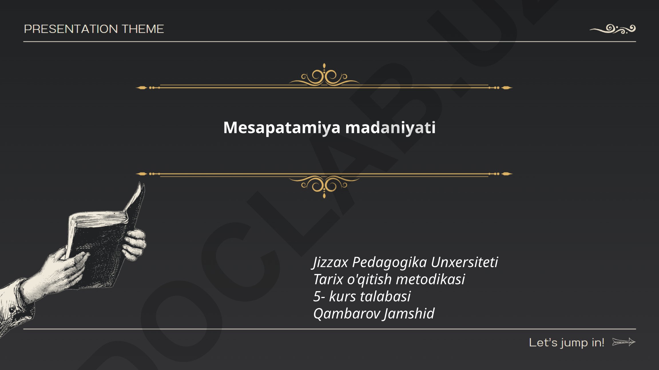 Mesopotamiya madaniyati tarixi va geografiyasi